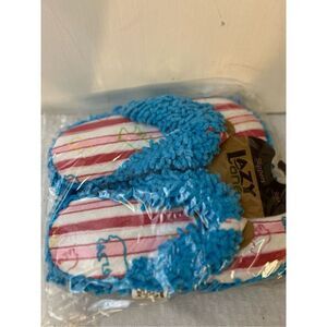 Lazy‎ one slippers flip flops Blue/pink s/m size 1-4 youth new